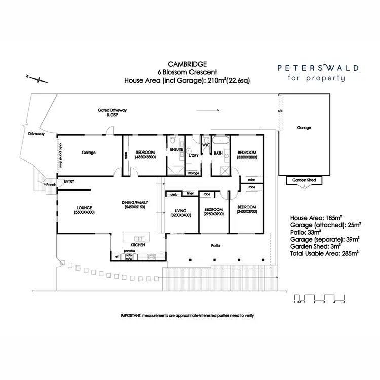 Floorplan of Homely house listing, 6 Blossom Crescent, Cambridge TAS 7170