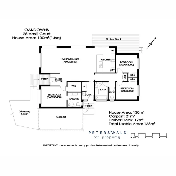 Floorplan of Homely house listing, 28 Vasili Court, Oakdowns TAS 7019