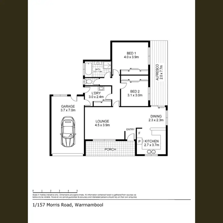 Floorplan of Homely house listing, 1/157 Morriss Road, Warrnambool VIC 3280