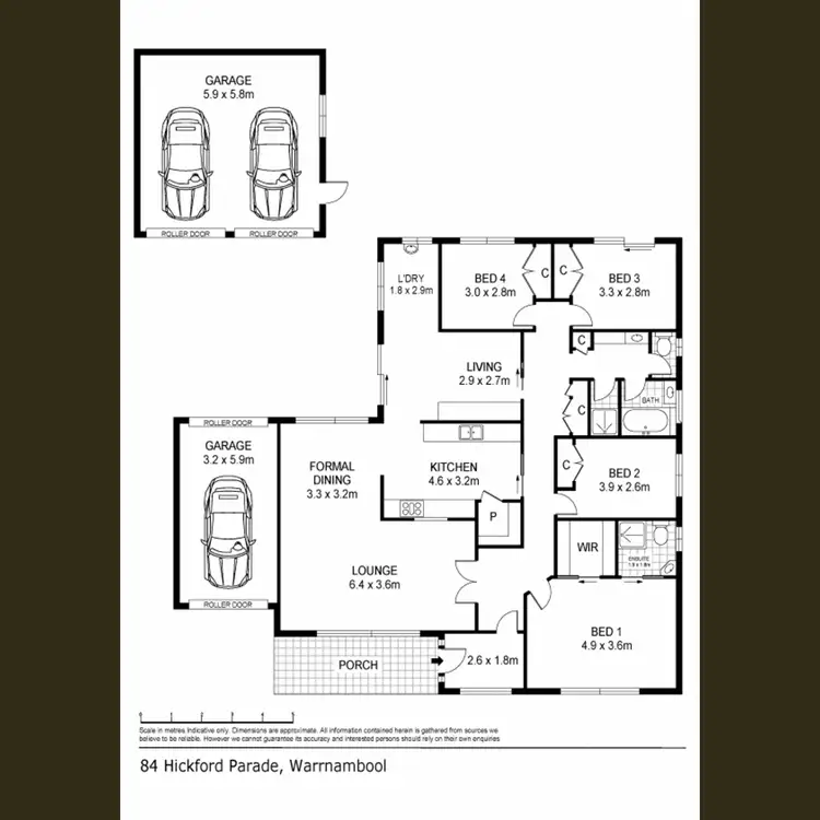 Floorplan of Homely house listing, 84 Hickford Parade, Warrnambool VIC 3280
