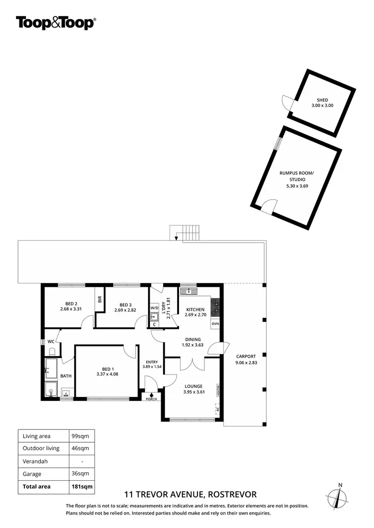 Floorplan of Homely house listing, 11 Trevor Avenue, Rostrevor SA 5073