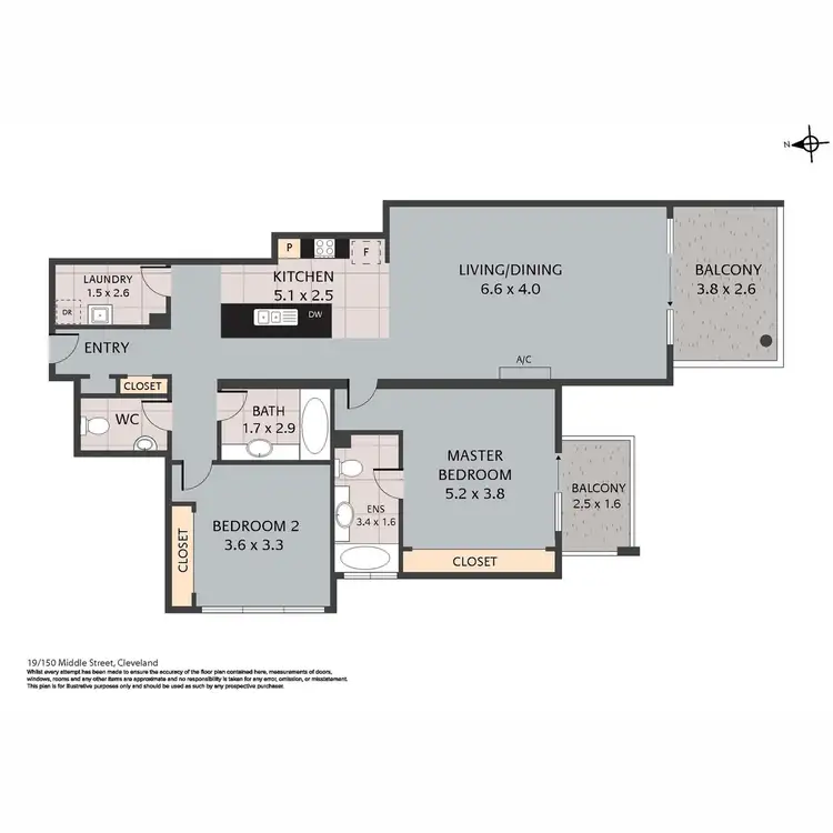 Floorplan of Homely apartment listing, 19/150 Middle Street, Cleveland QLD 4163