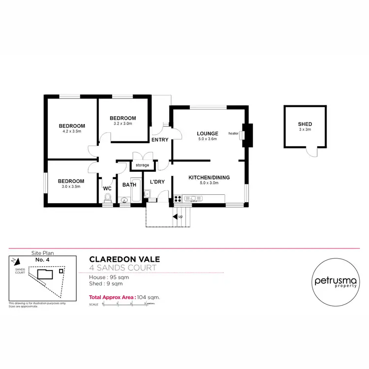 Floorplan of Homely house listing, 4 Sands Court, Clarendon Vale TAS 7019