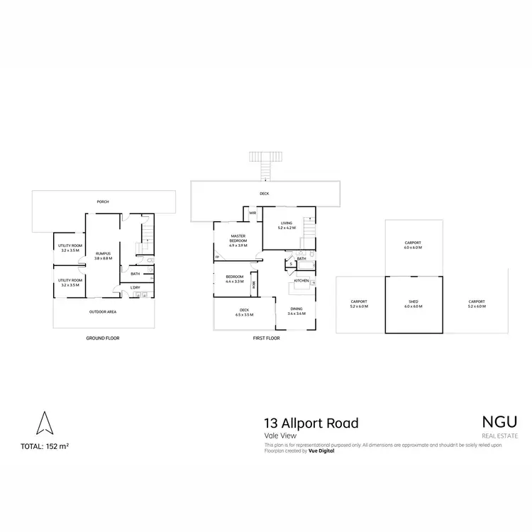 Floorplan of Homely house listing, 13 Allport Road, Vale View QLD 4352
