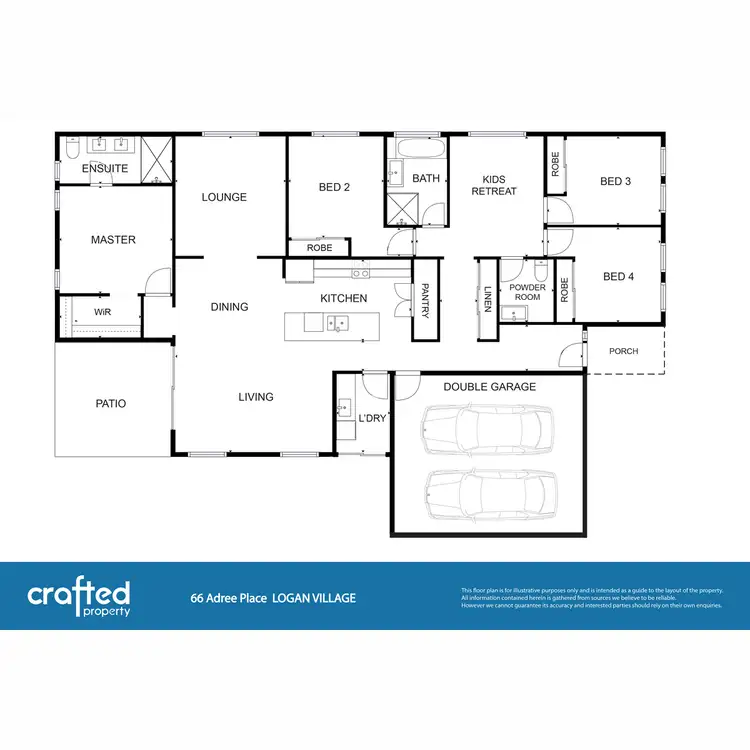 Floorplan of Homely house listing, 66 Ardee Place, Logan Village QLD 4207
