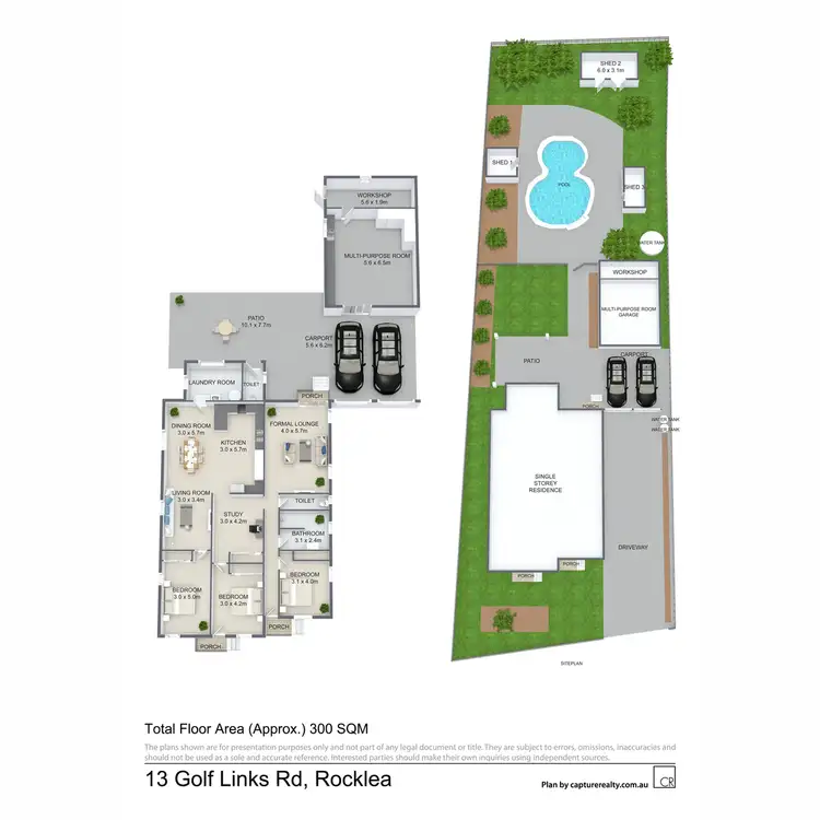 Floorplan of Homely house listing, 13 Golf Links Road, Rocklea QLD 4106