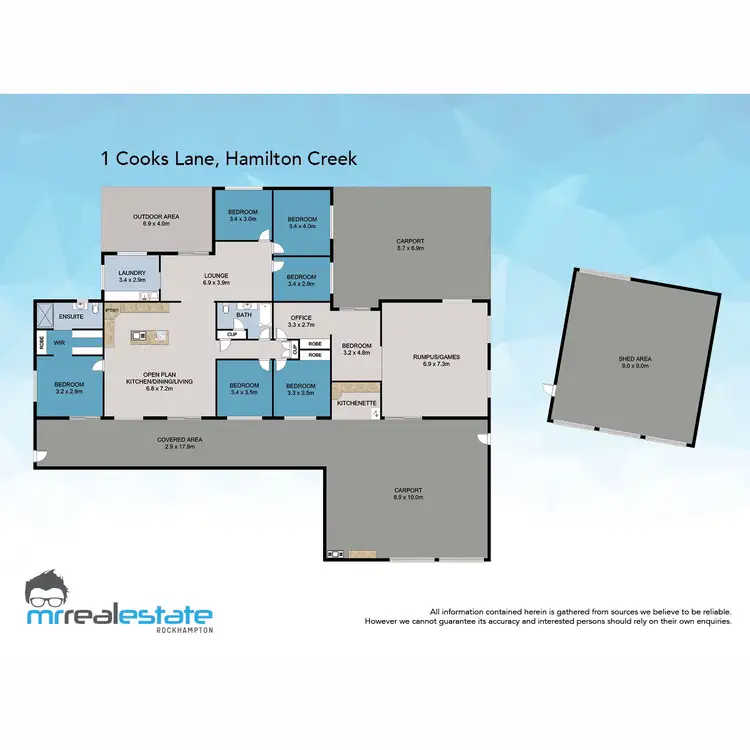Floorplan of Homely house listing, 1 Cooks Lane, Hamilton Creek QLD 4714