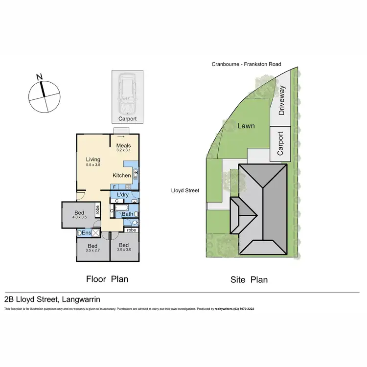 Floorplan of Homely house listing, 2B Lloyd Street, Langwarrin VIC 3910