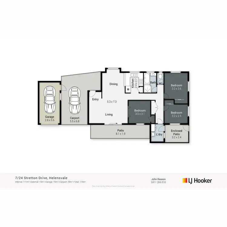Floorplan of Homely townhouse listing, 7/24 Stretton Drive, Helensvale QLD 4212
