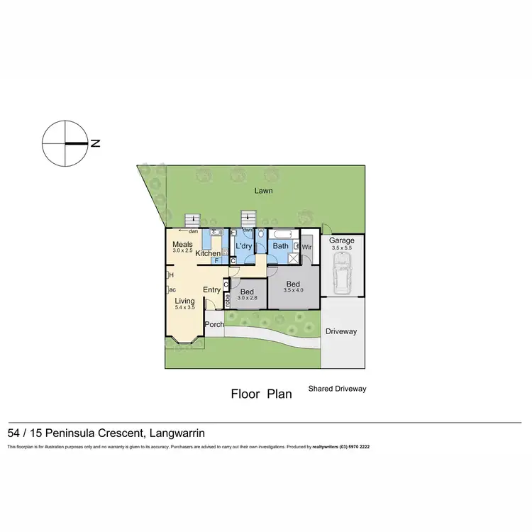 Floorplan of Homely unit listing, 54/15 Peninsula Crescent, Langwarrin VIC 3910