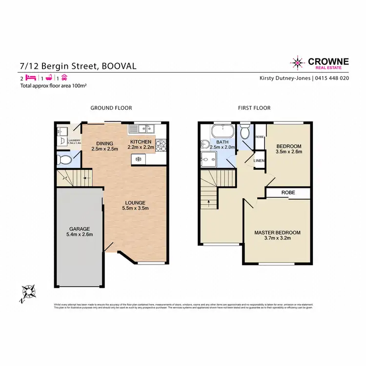 Floorplan of Homely townhouse listing, 7/12 Bergin Street, Booval QLD 4304