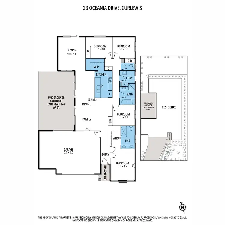 Floorplan of Homely house listing, 23 Oceania Drive, Curlewis VIC 3222