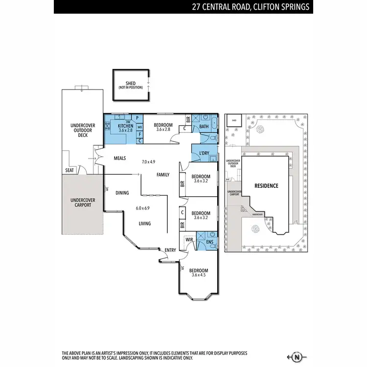 Floorplan of Homely house listing, 27 Central Road, Clifton Springs VIC 3222