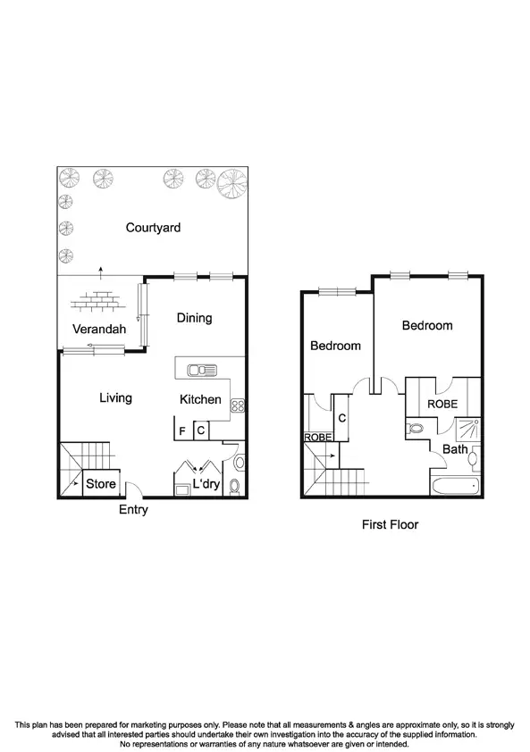 Floorplan of Homely apartment listing, 15/2 Newmarket Way, Flemington VIC 3031