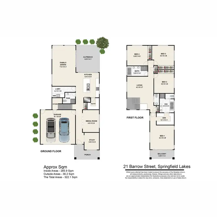 Floorplan of Homely house listing, 21 Barrow Street, Springfield Lakes QLD 4300