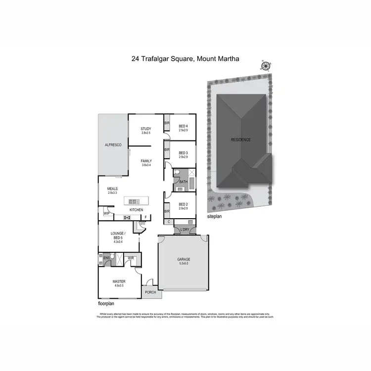 Floorplan of Homely house listing, 24 Trafalgar Square, Mount Martha VIC 3934
