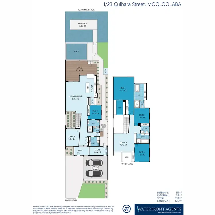 Floorplan of Homely house listing, 1/23 Culbara Street, Mooloolaba QLD 4557