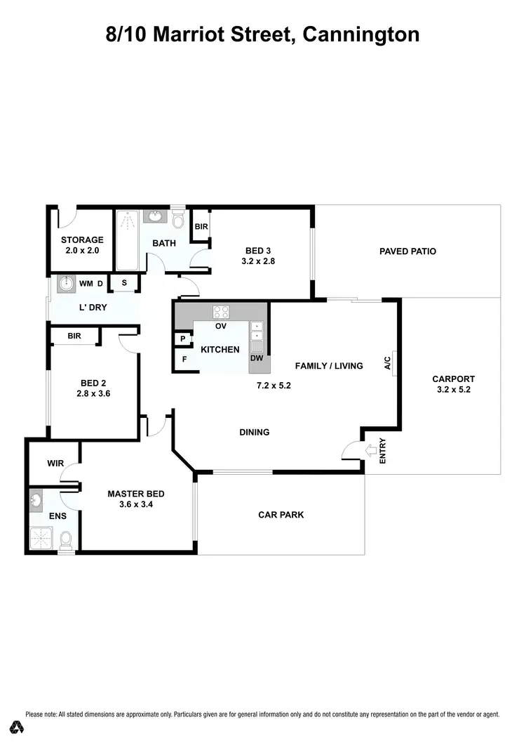 Floorplan of Homely house listing, 8/10 Marriot Street, Cannington WA 6107
