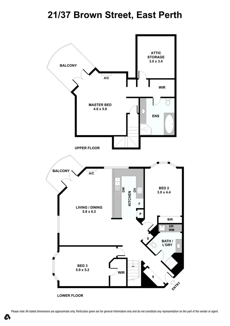 Floorplan of Homely apartment listing, 21/37 Brown Street, East Perth WA 6004