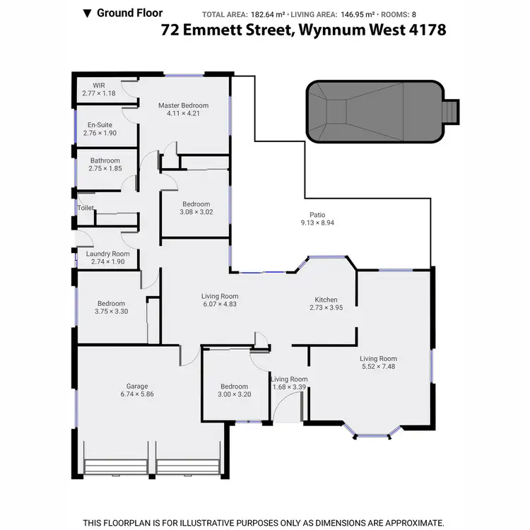 Floorplan of Homely house listing, 72 Emmett Street, Wynnum West QLD 4178