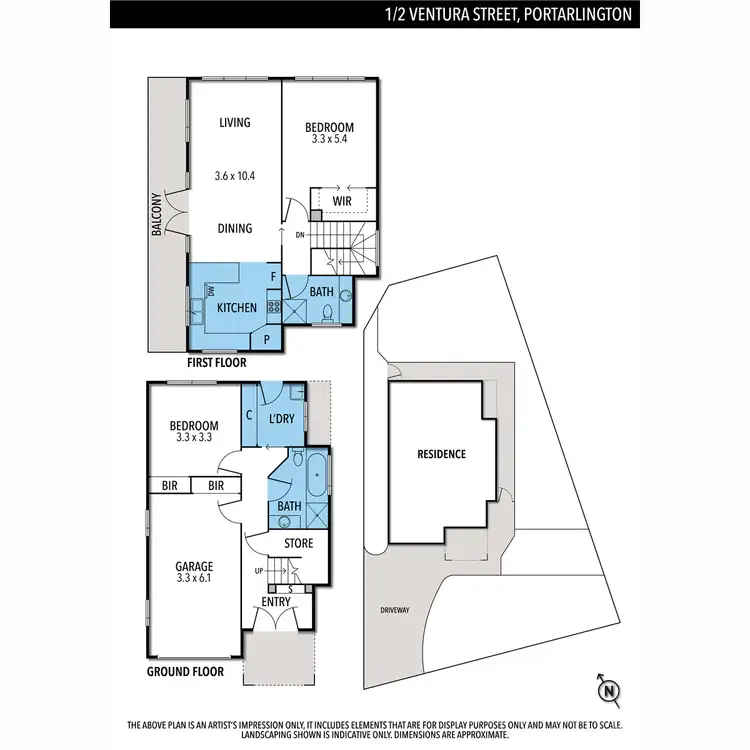 Floorplan of Homely house listing, 1/2 Ventura Street, Portarlington VIC 3223