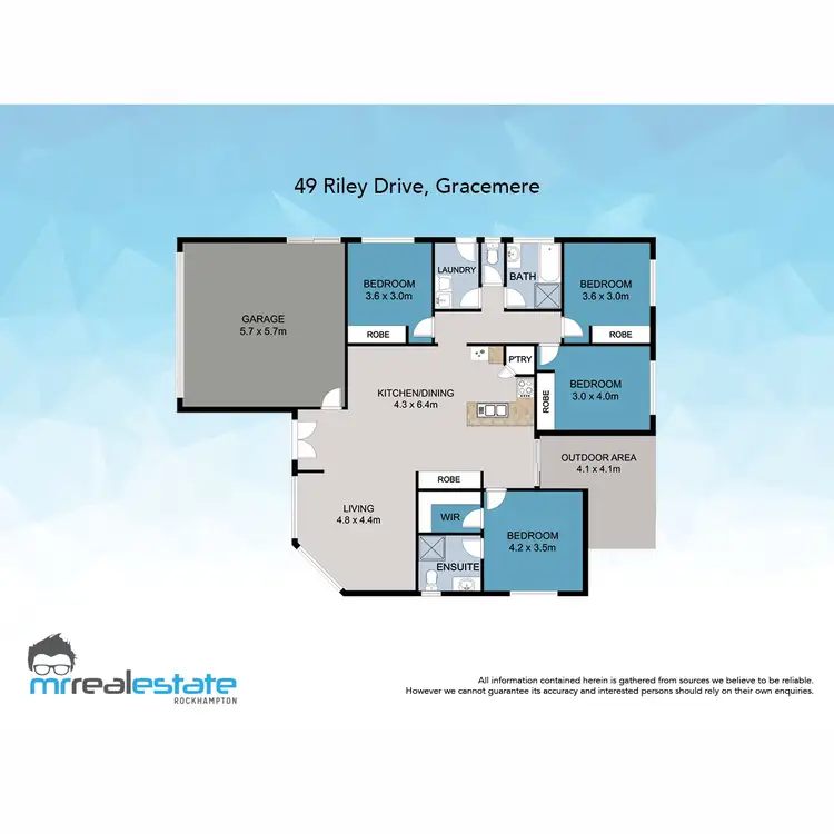 Floorplan of Homely house listing, 49 Riley Drive, Gracemere QLD 4702