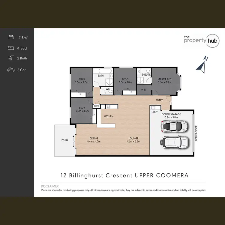 Floorplan of Homely house listing, 12 Billinghurst Crescent, Upper Coomera QLD 4209
