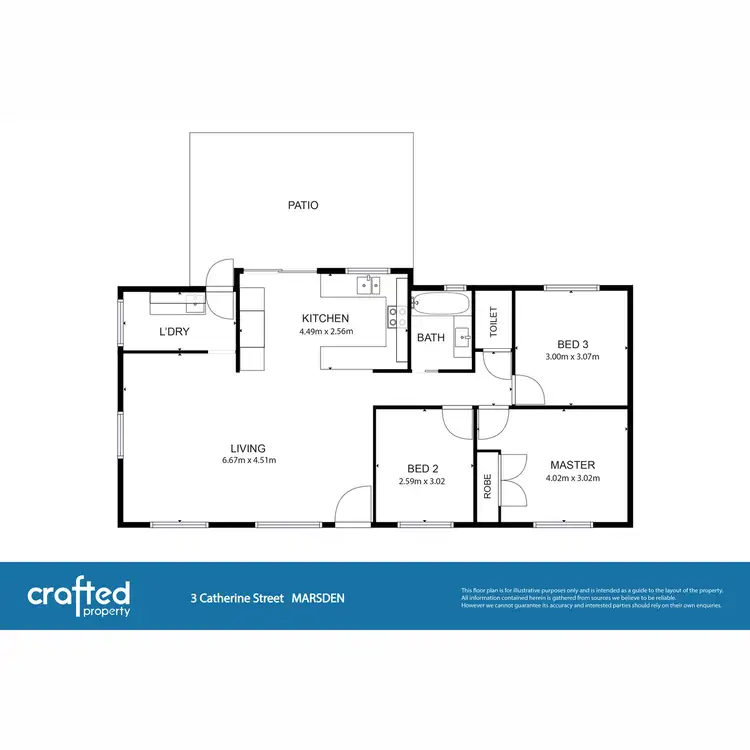 Floorplan of Homely house listing, 3 Catherine Street, Marsden QLD 4132