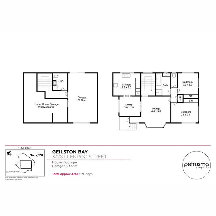 Floorplan of Homely unit listing, 3/28 Llenroc Street, Geilston Bay TAS 7015