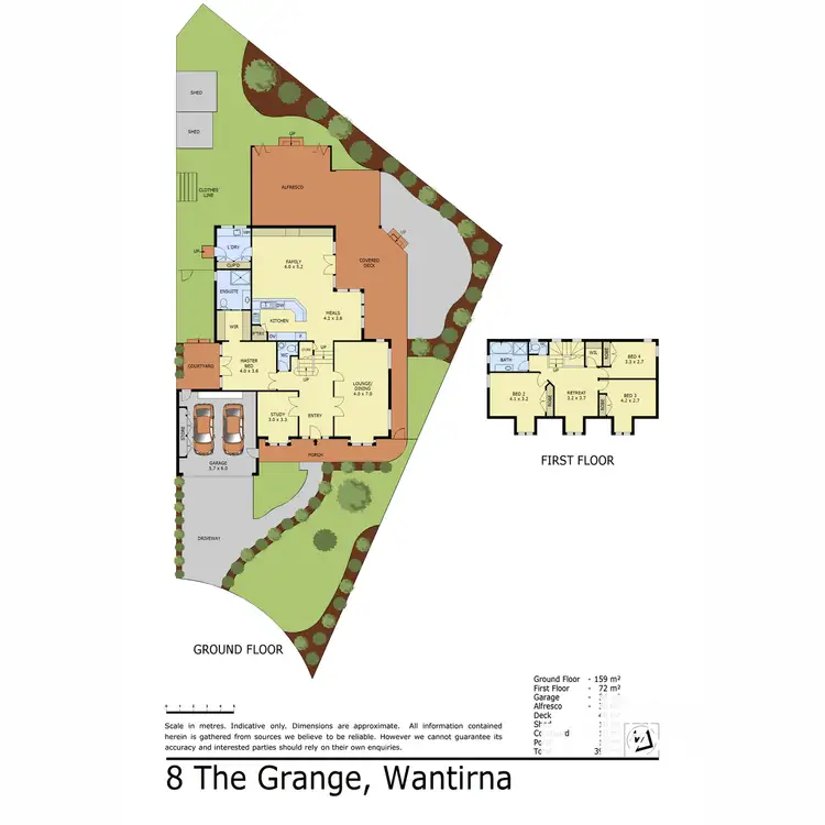 Floorplan of Homely house listing, 8 The Grange, Wantirna VIC 3152