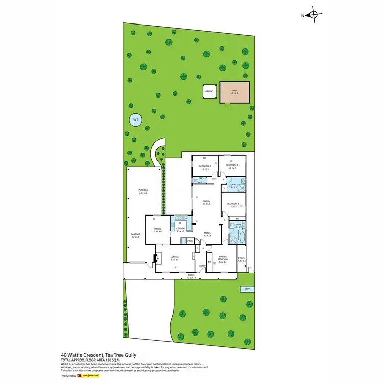 Floorplan of Homely house listing, 40 Wattle Crescent, Tea Tree Gully SA 5091
