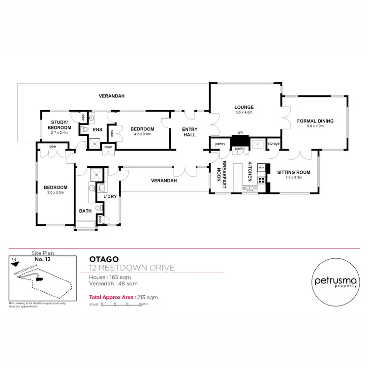 Floorplan of Homely house listing, 12 Restdown Drive, Otago TAS 7017