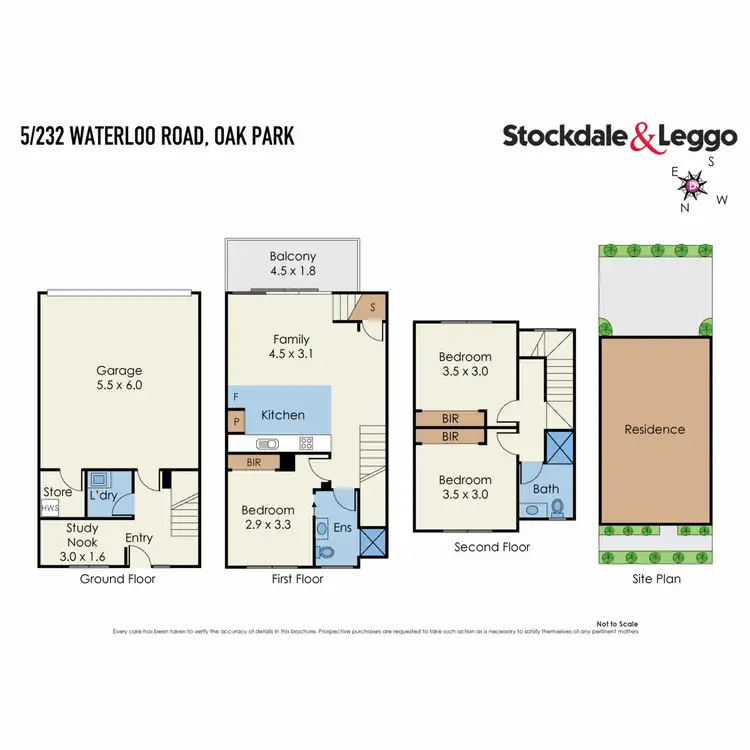 Floorplan of Homely townhouse listing, 5/232 Waterloo Road, Oak Park VIC 3046