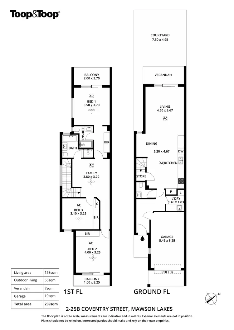 Floorplan of Homely house listing, 2/25B Coventry Street, Mawson Lakes SA 5095