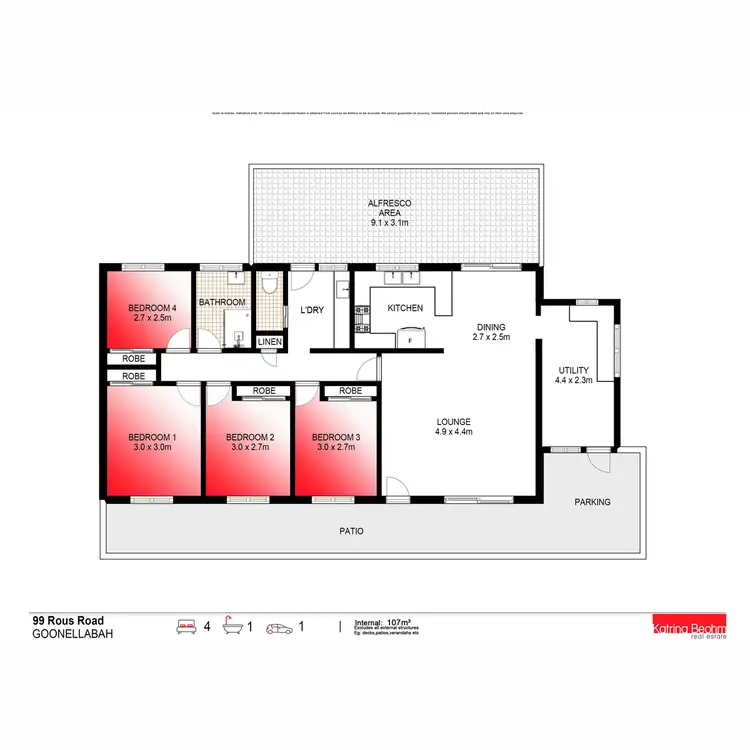 Floorplan of Homely house listing, 99 Rous Road, Goonellabah NSW 2480