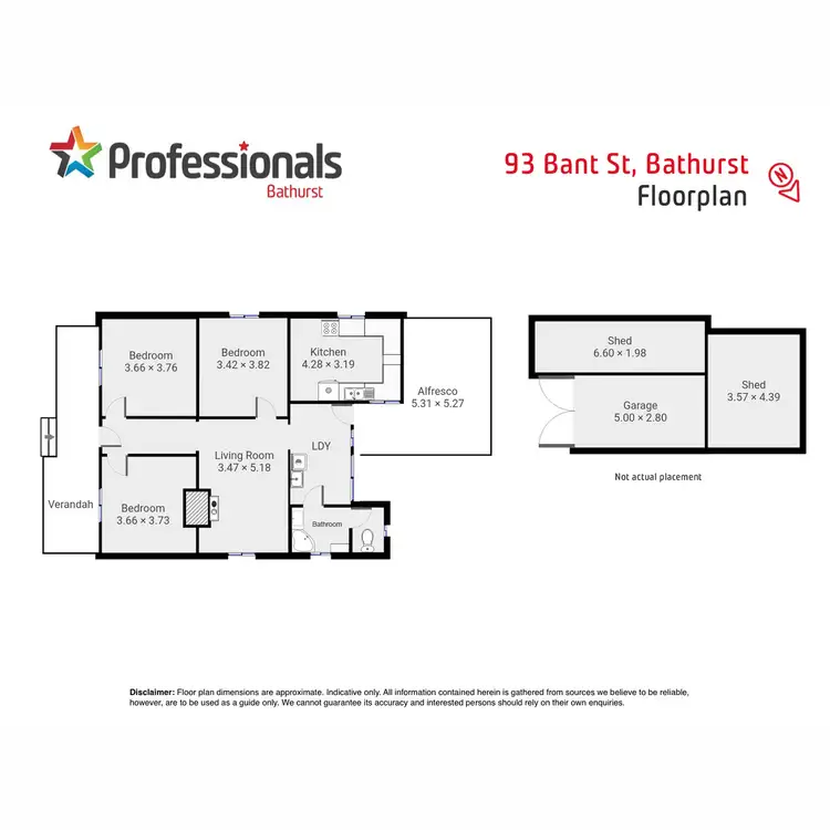 Floorplan of Homely house listing, 93 Bant Street, South Bathurst NSW 2795