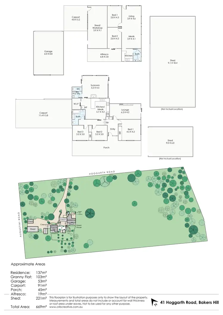 Floorplan of Homely house listing, 41 Hoggarth Road, Bakers Hill WA 6562