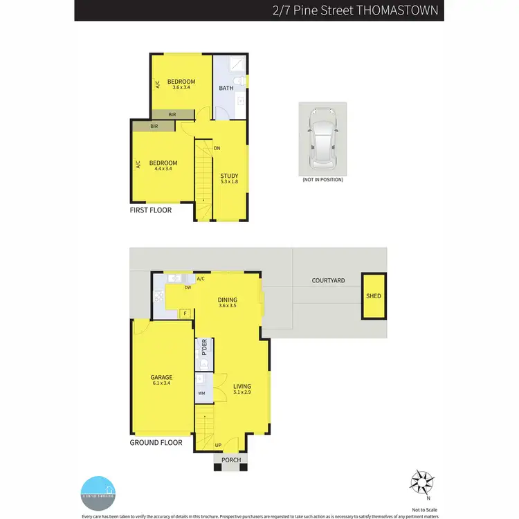 Floorplan of Homely townhouse listing, 2/7 Pine Street, Thomastown VIC 3074