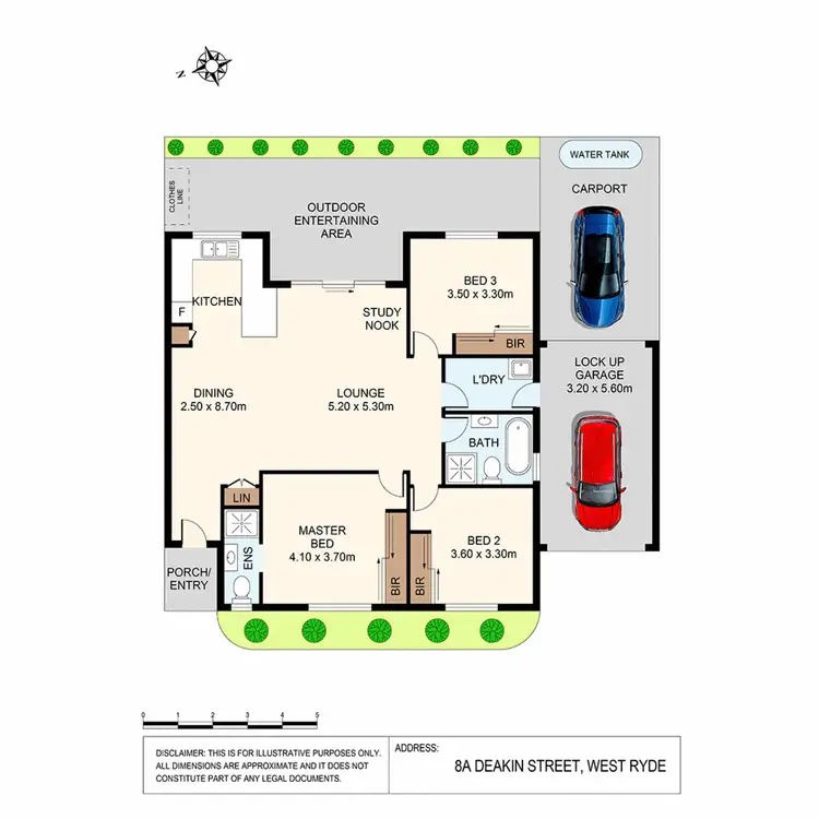 Floorplan of Homely villa listing, 8A Deakin Streen, West Ryde NSW 2114