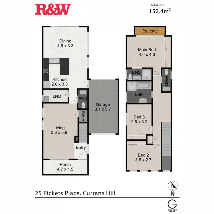 Floorplan of Homely house listing, 25 Pickets Place, Currans Hill NSW 2567
