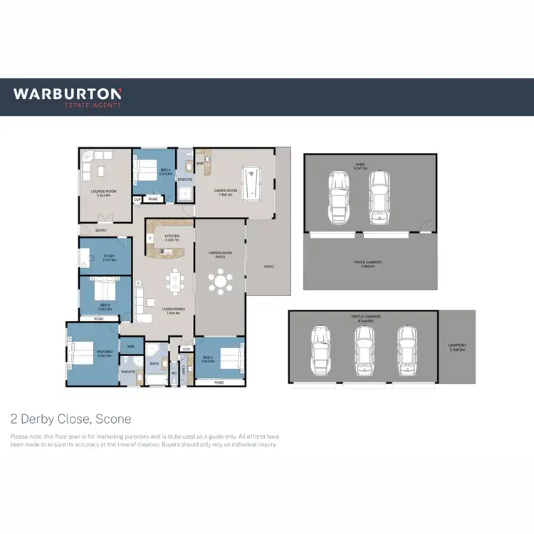 Floorplan of Homely house listing, 2 Derby Close, Scone NSW 2337