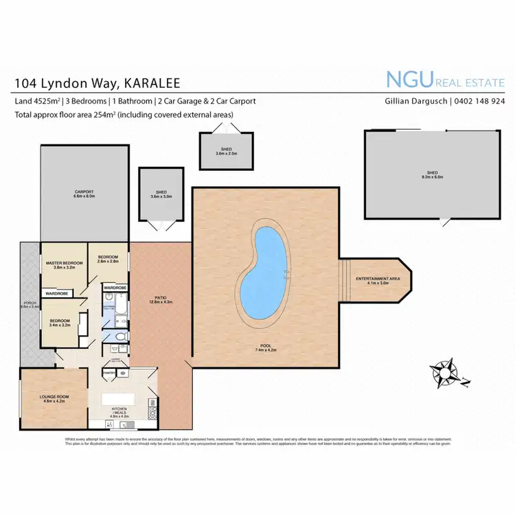 Floorplan of Homely house listing, 104 Lyndon Way, Karalee QLD 4306