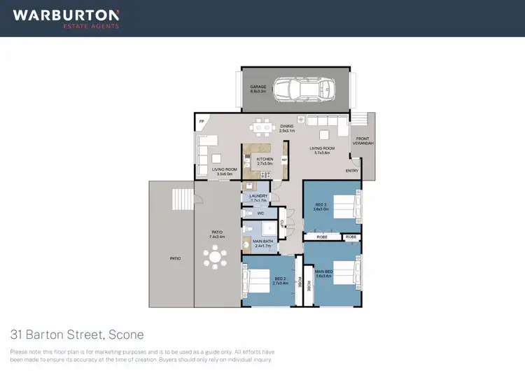 Floorplan of Homely house listing, 31 Barton Street, Scone NSW 2337