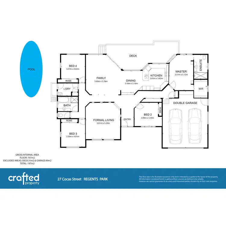 Floorplan of Homely house listing, 27 Cocas Street, Regents Park QLD 4118
