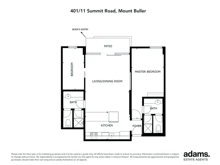 Floorplan of Homely apartment listing, 401/11 Summit Road, Mount Buller VIC 3723