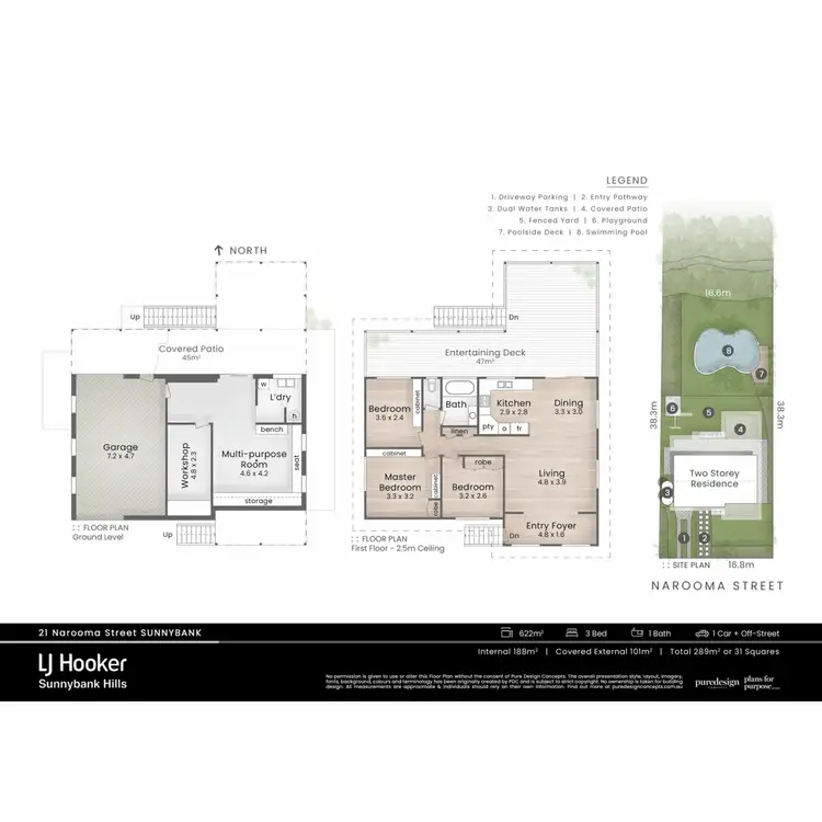 Floorplan of Homely house listing, 21 Narooma Street, Sunnybank QLD 4109