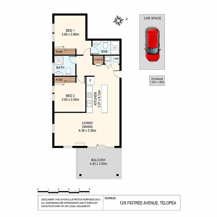 Floorplan of Homely unit listing, 12/5 Fig Tree Avenue, Telopea NSW 2117
