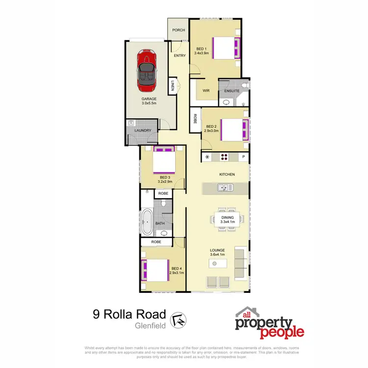 Floorplan of Homely house listing, 9 Rolla Road, Glenfield NSW 2167