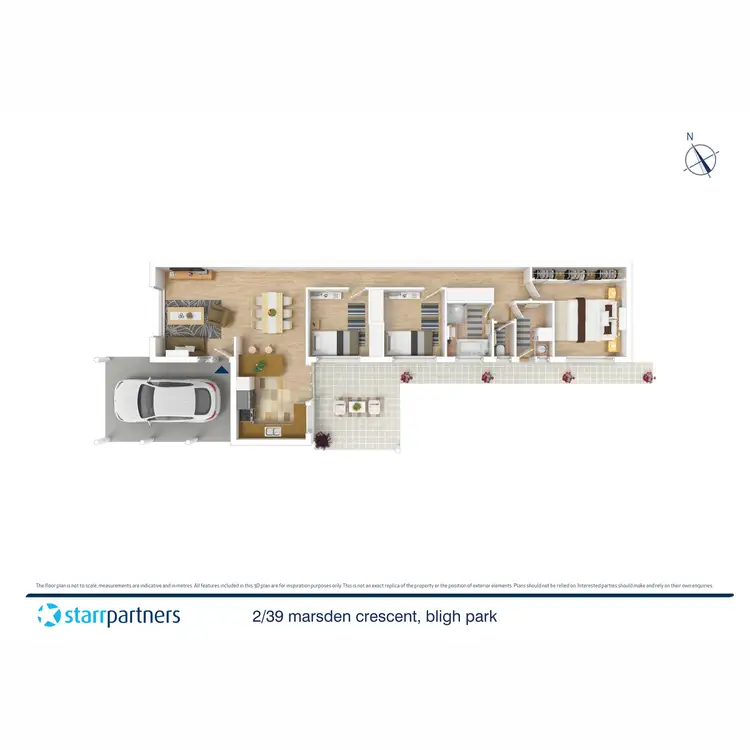 Floorplan of Homely semi-detached listing, 2/39 Marsden Crescent, Bligh Park NSW 2756