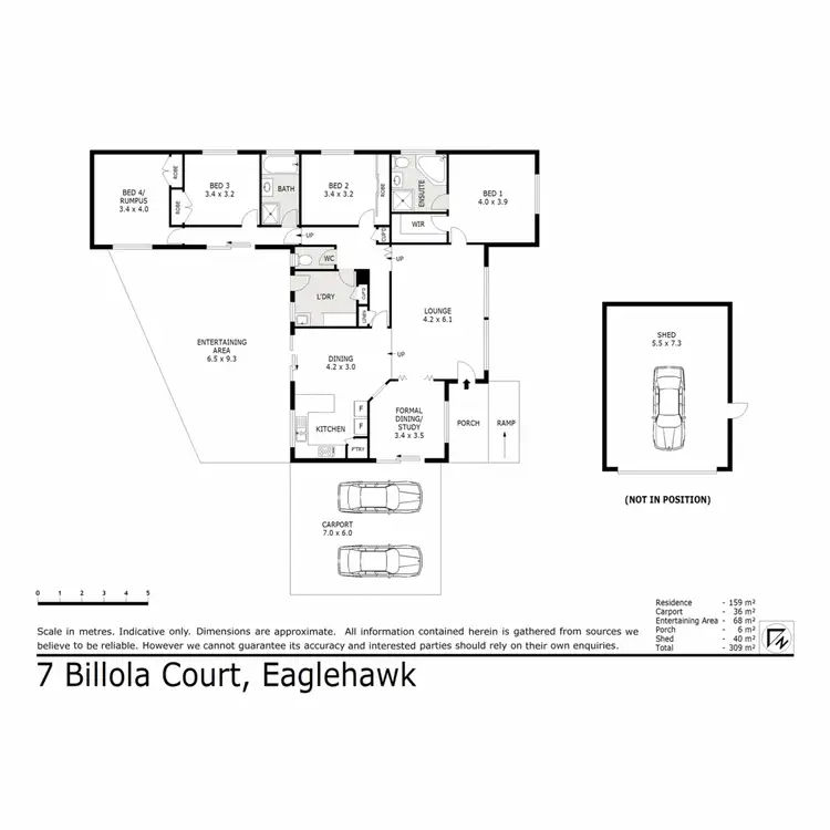 Floorplan of Homely house listing, 7 Billola Court, Eaglehawk VIC 3556